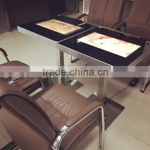 21.5 " White Black Oem Full hd Touchscreen Interactive Coffee Table / Smart Touch Table / Restaurant thumbnail-1