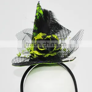 Green Headband With Glitter Rose for Party Supplies thumbnail-1