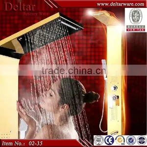 Led Shower Panel Blue Color Panel China Product, Shower Stone Wall Panel, Bamboo Shower Panel thumbnail-3