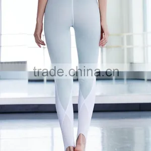 Running Leggings Mesh Women Elastic Yoga Pants Sports Gym Leggings thumbnail-3