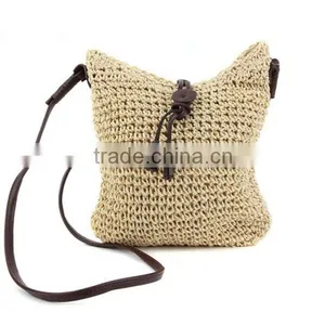 2016 New Design Fashion Woven Shoulder Bags Straw Summer Women Weave Crossbody Beach Travel Handbag thumbnail-5