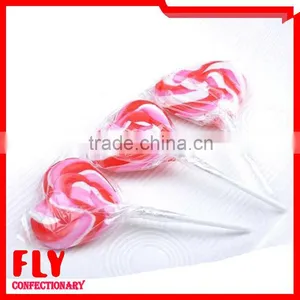 Strawberry Flavours Peach Hearts Giant Lollipop thumbnail-1