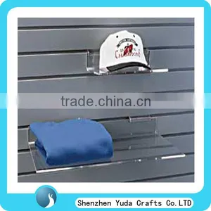 Clear Slatwall Hat Display Acrylic we Can Make Customized Plexiglass Slatwall Cloth Display Finding Slat Wall Hat Rack Display thumbnail-1