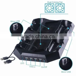 10-In-1 Vertical Stand With Cooling Fan Plus Controller Charger For PS4 thumbnail-3