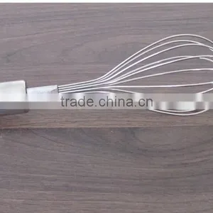 Manual Stainless Steel Mixer Beat Eggs Household Blender Bold Stainless Steel Round Bar Handle Small Medium Large Whisk D08 thumbnail-4