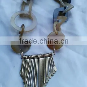 Buffalo Horn Necklace Jewelry Stylish & Fashion Jewelry Necklace Latest New Design Pic in India 2016 for Girls thumbnail-5