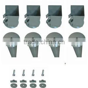 4" x 4" x 750 mm Spike Drive Down Fence Post Bolt Grip Support Like Metpost Holder thumbnail-4