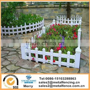 Plastic Galvanized Steel Garden Fence Outside Pvc Steel Lawn Fence thumbnail-1