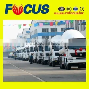 ISO Standard 14 Cubic HOWO Brand Concrete Mixer Truck With 6-Cylinder thumbnail-2