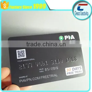 Custom Made Serial Number Plastic Business Card Embossed PVC Cards thumbnail-1