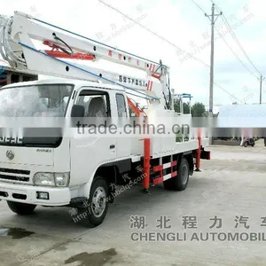 Dongfeng 4*2 Telescoping Bucket Crane Truck Sale thumbnail-1
