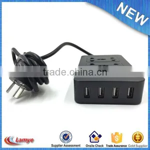 4 Port Usb Charger for Outdoor/ Multiple Portable Socket Outlet for Travel thumbnail-4