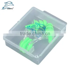 Shenyu Soft Silicone Waterproof Swimming Nose Clips Water Sport Gear With a Case Box Pool Accessory thumbnail-4