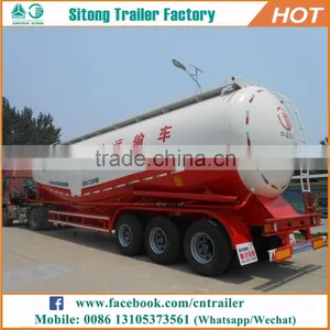Tri-axle v Type 60 Cbm Dry Bulk Transport Semi Trailer Cement Carrier Tanker Trailer Sales thumbnail-1