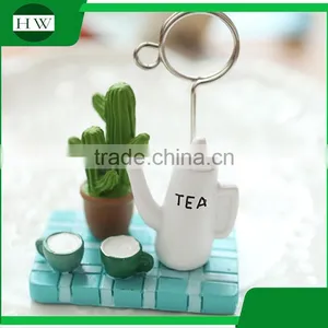 Cheap Mini Resin Wooden Iron Cartoon Photo Name Business Card Holder thumbnail-5