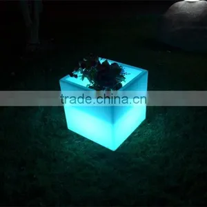 Cheap Color Changing Led Square Flower Pot for Whole Sale thumbnail-1