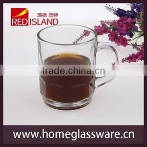 Glass Works Supply Glass Cup With Handle, Clear Glass Tea Cup thumbnail-1