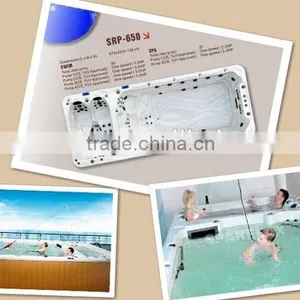 Luxury Portable Swim Spa Pool Acrylic Material AMC-5860 With CE Approval thumbnail-1