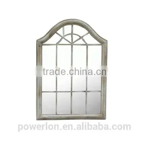 Unique Design Decorative Wrough Iron Frame Silver Mirror For Home Patio Backyard thumbnail-1