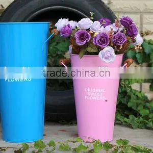 Guangxi Display Flower Bucket Home & Garden Metal Hanging Vases thumbnail-2