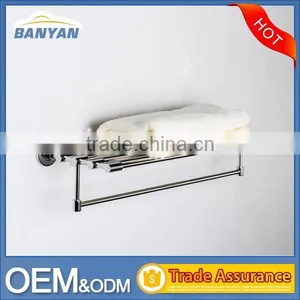 Contemporary Styled Wall Mounted Adjustable Double Towel Racks for Bathrooms thumbnail-6