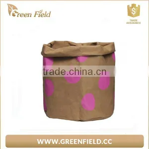 Green Field Nice Print Washable Kraft Paper Storage Bag thumbnail-6