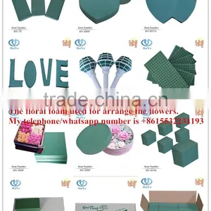 Different Kinds of Green Wet Floral Foam Shapes Wholesale thumbnail-1