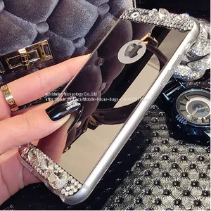 Luxury Diamond Mobile Phone Cases for IPhone7/7Plus/6/6s/6plus/6splus Mirror Surface Cell Phone Case Silicone Soft Cover thumbnail-1