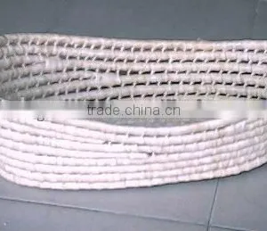 Hand Made White Wicker Baby Pram Basket for Home Use thumbnail-4