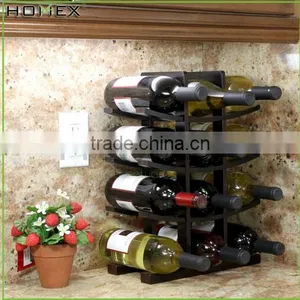 Wholesale 12-Bottle Natural Bamboo Wine Rack/Bamboo Antique Wine Rack /Homex_Factory thumbnail-1