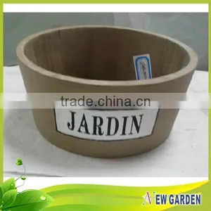 Fashionable Customzied Barrel Shape Wooden Different Types Flower Pots thumbnail-3