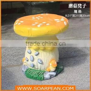Garden/Kindergarten Furniture Set Fiberglass Mushroom Table Chairs thumbnail-6