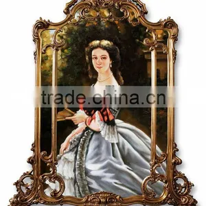 Baroque Style Frame With Handmade Oil Painting thumbnail-2