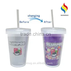 Double Wall Coffee Tumbler PS Plastic Mug thumbnail-1