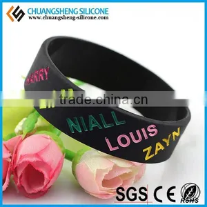 Top Grade Stylish 2015 Hot Gravure Silicone Bracelet thumbnail-1