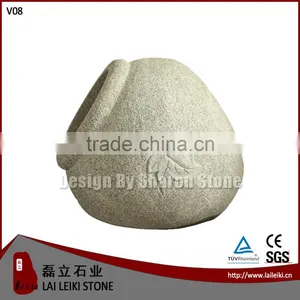 Natural Polished Granite Stone Flower Pots thumbnail-1