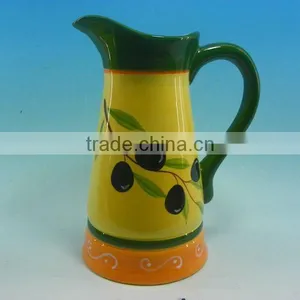 Grape Yellow Ceramic Water Bottle thumbnail-1