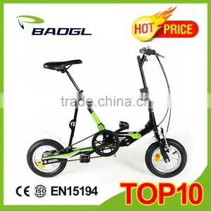 Baogl 12 Inch Fashion Mini Folding Bike Cheap Aluminum Road Bike thumbnail-1