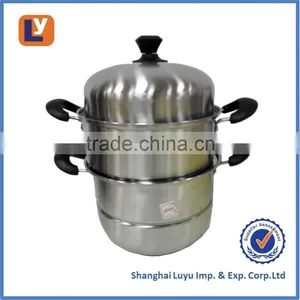 2017 New Design Stainless Steel 3lyaer Steamer Pots Food Steamer Cookware thumbnail-1