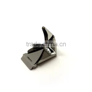 1-1/4" Flip Top Garment Cloth Metal Stamping Steel Military Buckle Nickel Plate With Tip thumbnail-3