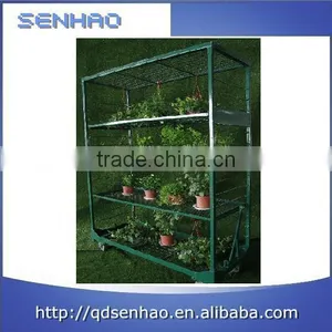 Garden Tools Green Mesh Rolling Display Cart thumbnail-1