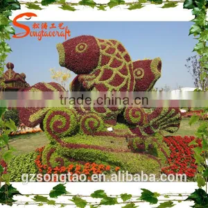 Customized Artificial Landscape Grass Topiary Animal Outdoor Decoration Artificial Grass Topiary Model thumbnail-5