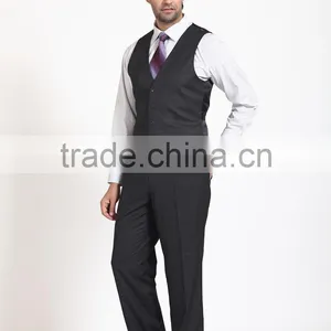 Stripe Notch Lapel 3pcs Business Suits for Man/ Suit Men thumbnail-4