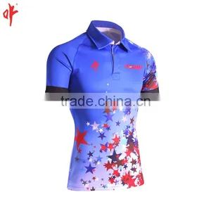 Full Sublimation Uniforms,Rugby t Shirt,Plain Sky Blue Stars Jersey Football thumbnail-2