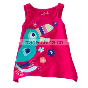 New Girls 100% Cotton Summer Cartoon T-shirts thumbnail-1