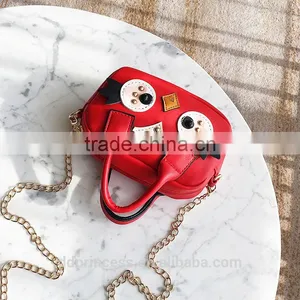 Summer Cartoon Single Shoulder Bags for Girls Red Cute Hand Carry Bag thumbnail-3