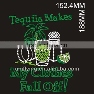 Intoxicating Tequila Rhinestone Heat Transfer Design thumbnail-1