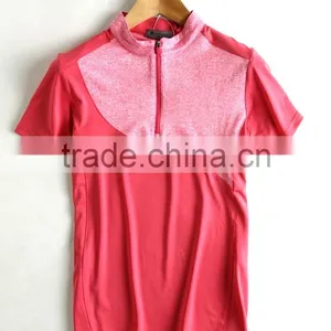 Quick Dry Gym Women Sports Running Tshirt Short Sleeve Fitness Polyester T-shirt Workout Clothing thumbnail-2