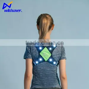 Fashion Running LED Flashing hi Vis Reflective Safety Vest for Sporters thumbnail-5