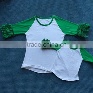 Hot Sale Shirt Clothes Mommy and me Clothing Raglan Shirt for Mom and Baby YW-00365 thumbnail-2